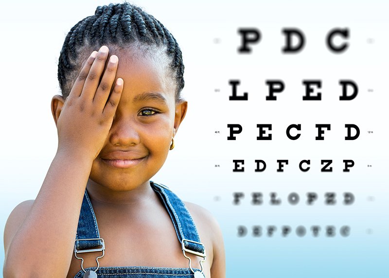 children's eye exam